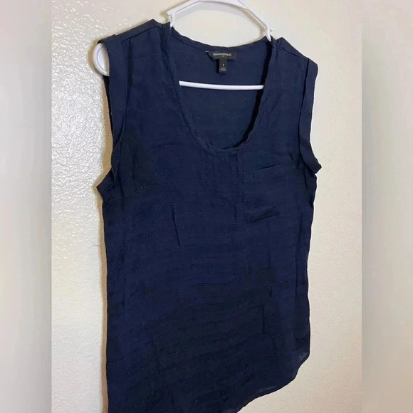 Banana Republic Navy Blue Blouse - Picture 2 of 6